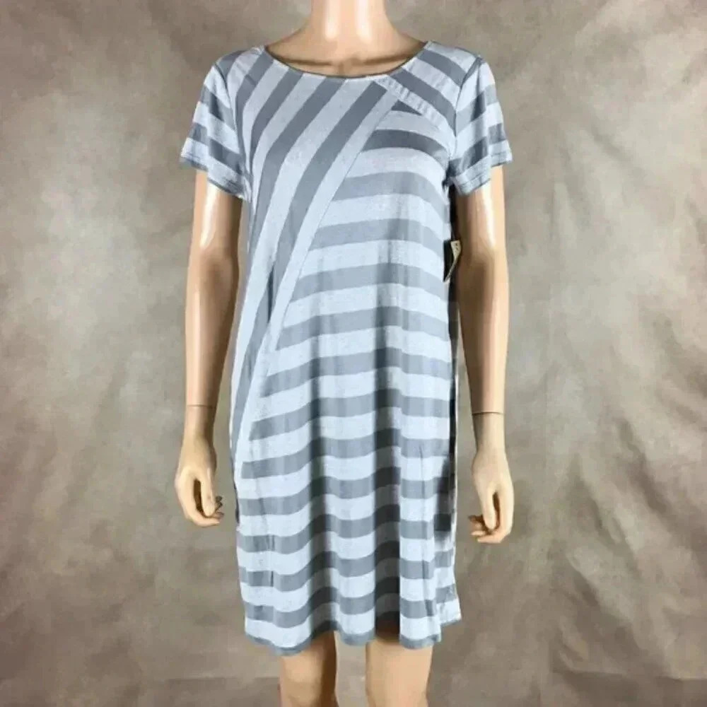 G.H. BASS Linen Blend Sporty T-Shirt Dress NWT MEDIUM
